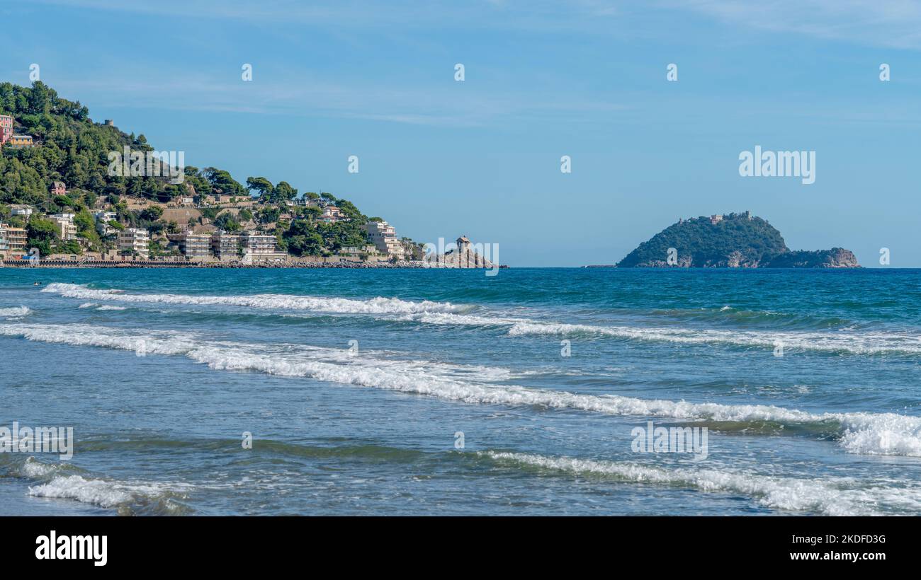 Scenery around Alassio, a town and comune in the province of Savona at the western coast of Liguria in Italy Stock Photo