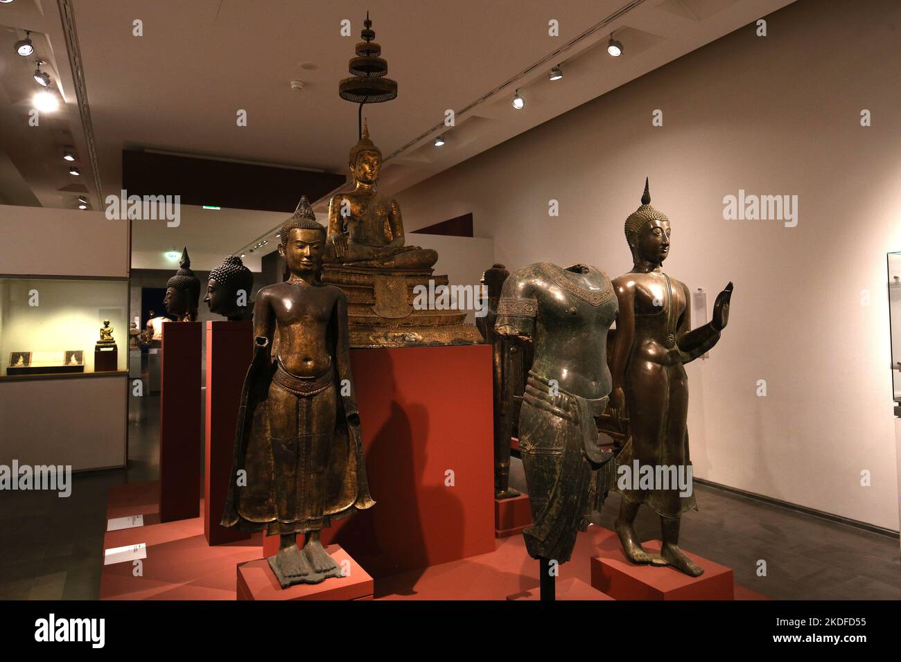 PARIS, FRANCE, OCTOBER 26, 2022 : old asian temple statue at the asian ...