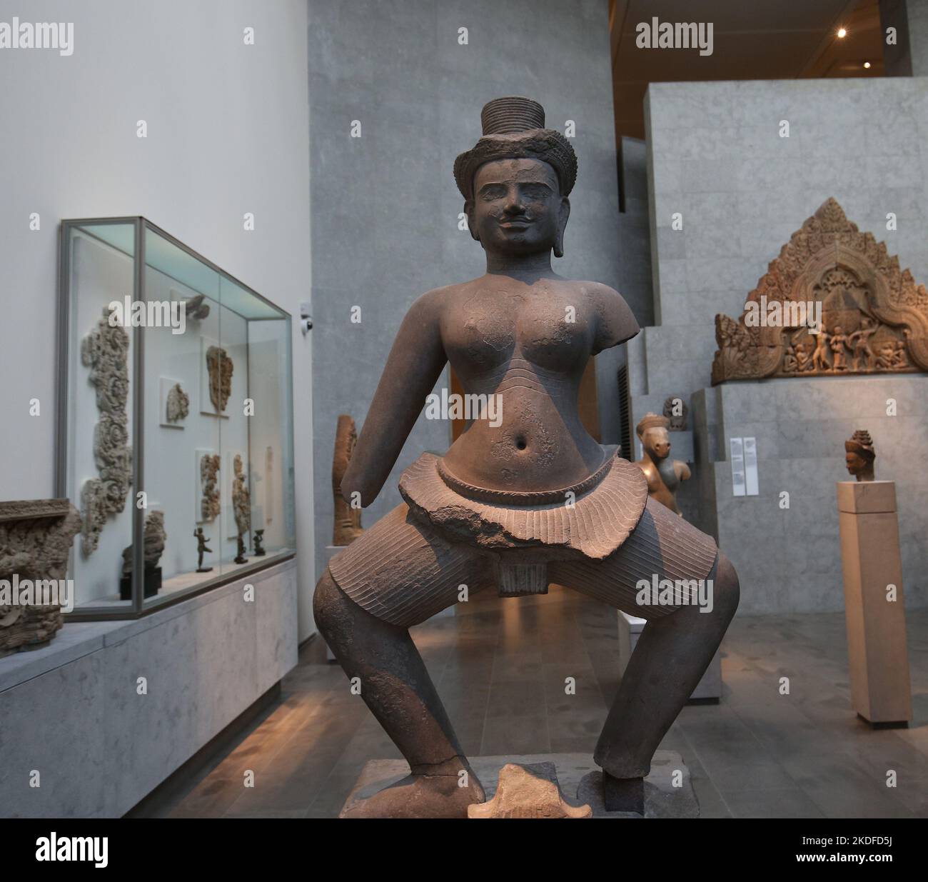 PARIS, FRANCE, OCTOBER 26, 2022 : old asian temple statue at the asian ...