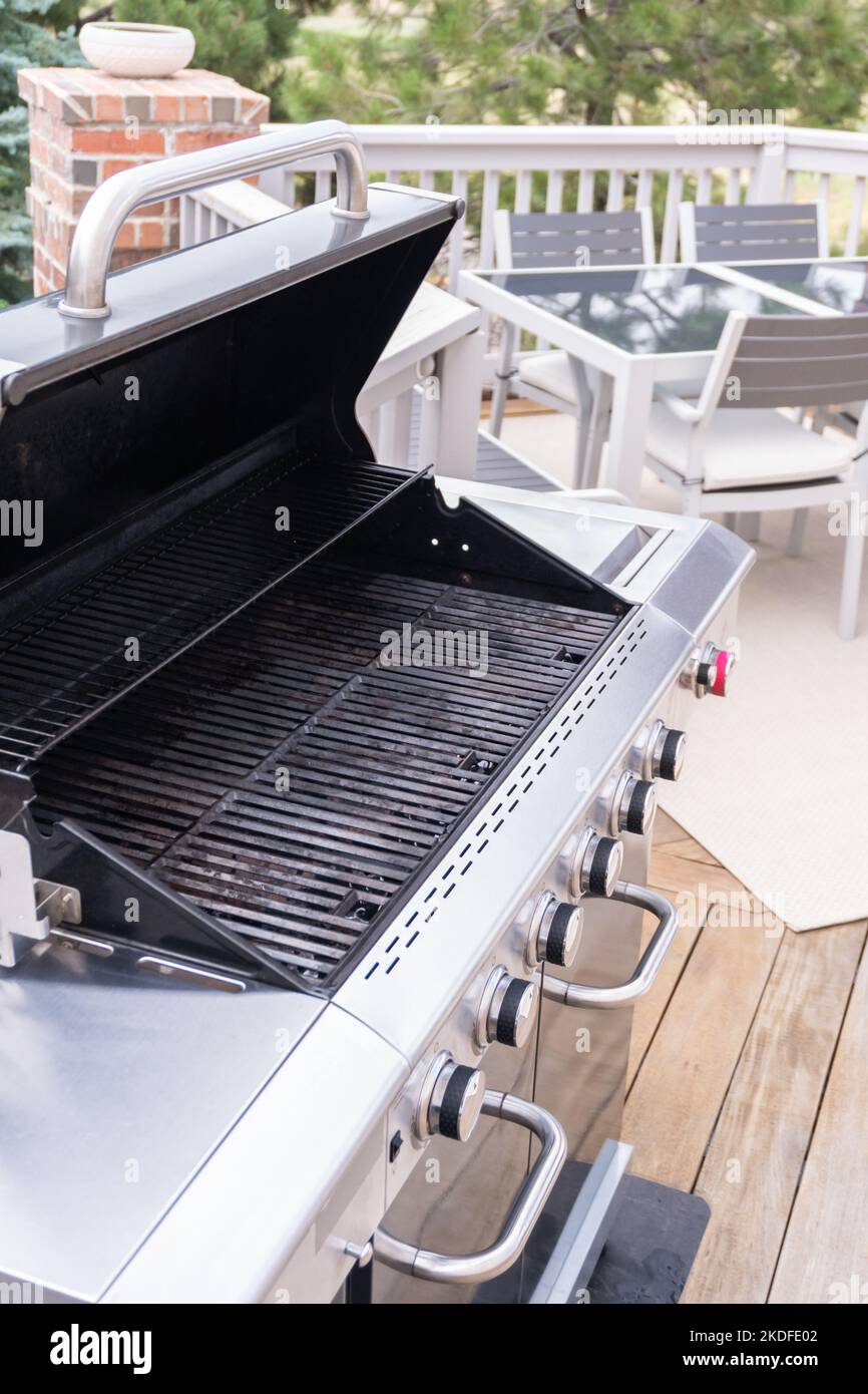 Outdoor gas grill Stock Photo Alamy