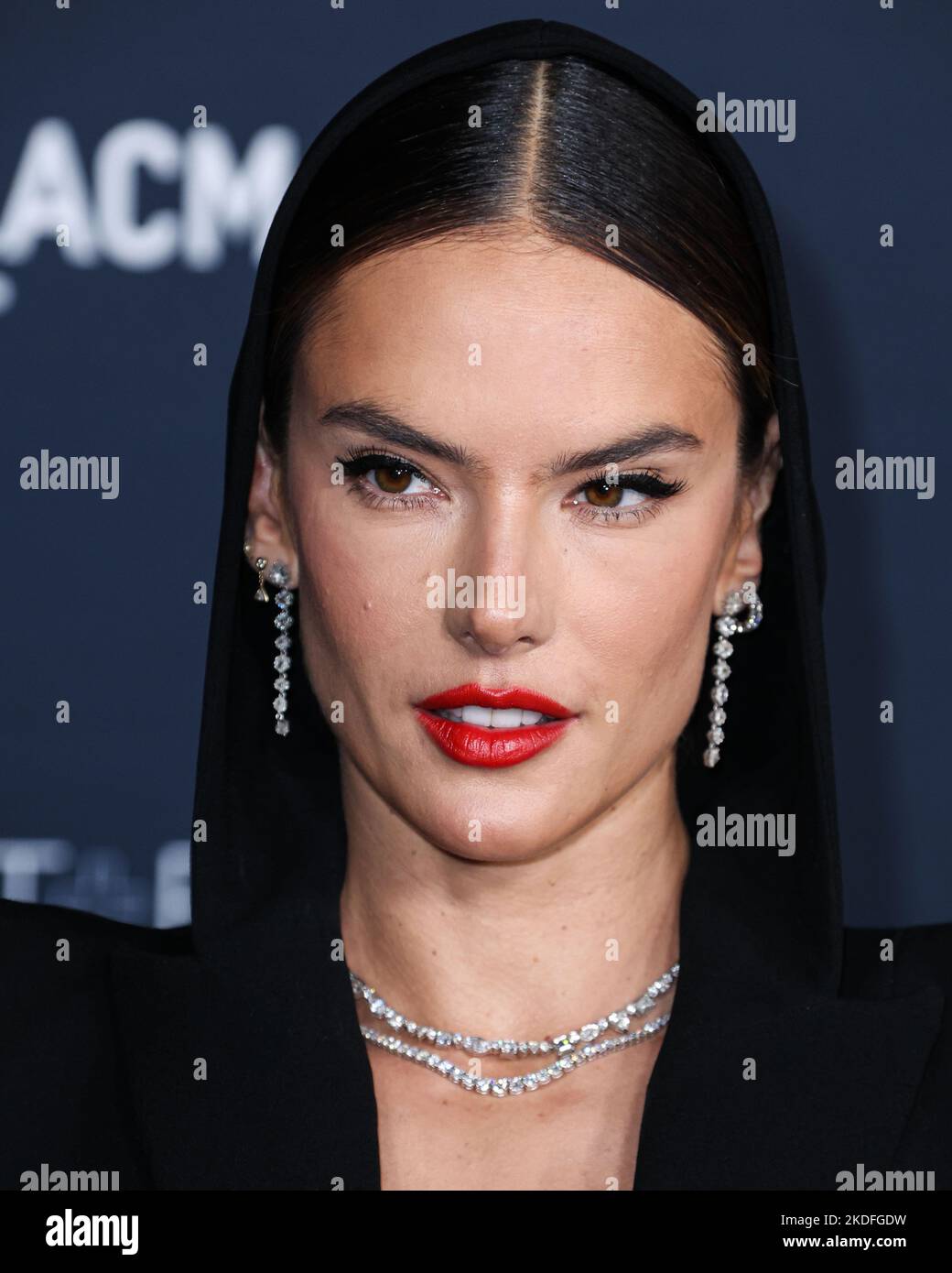 LOS ANGELES, CALIFORNIA, USA - NOVEMBER 05: Alessandra Ambrosio arrives at the 11th Annual LACMA Art + Film Gala 2022 presented by Gucci held at the Los Angeles County Museum of Art on November 5, 2022 in Los Angeles, California, United States. (Photo by Xavier Collin/Image Press Agency) Stock Photo