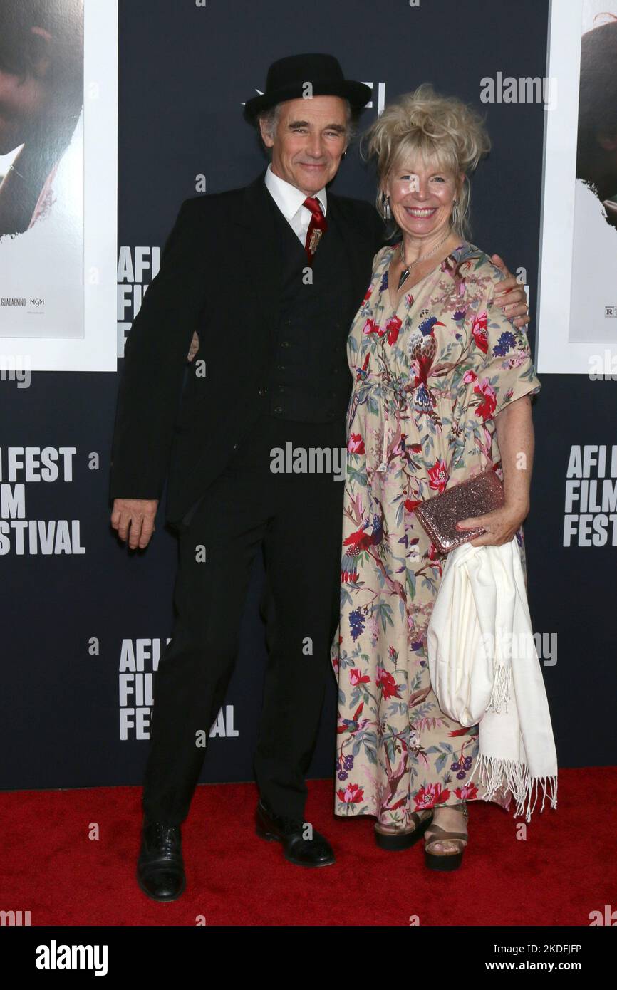 Los Angeles, USA. 05th Nov, 2022. LOS ANGELES - NOV 5: Mark Rylance, Claire van Kampen at the AFI Fest - Bones And All Special Screening at TCL Chinese Theater IMAX on November 5, 2022 in Los Angeles, CA (Photo by Katrina Jordan/Sipa USA) Credit: Sipa USA/Alamy Live News Stock Photo