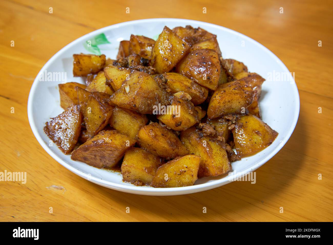 A delicious Chinese homecooked dish, mashed potatoes Stock Photo Alamy