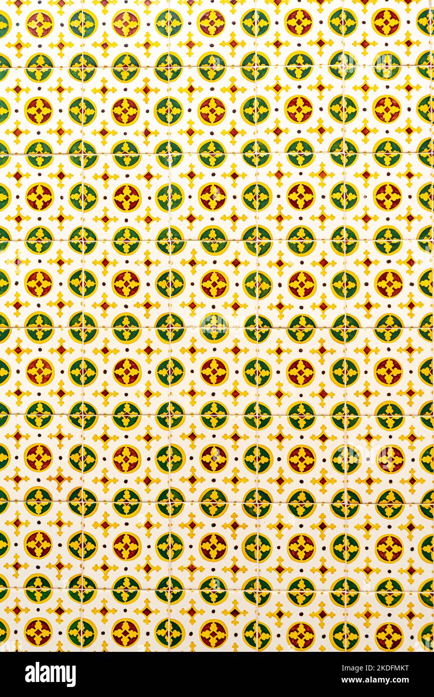 Traditional coloroful portuguese tile Azulejo Stock Photo Alamy