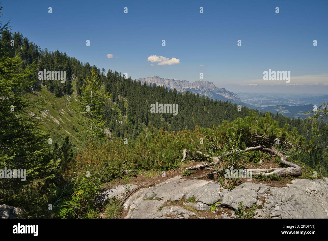 A beautiful view from the Kehlstein in Berchtesgaden Stock Photo