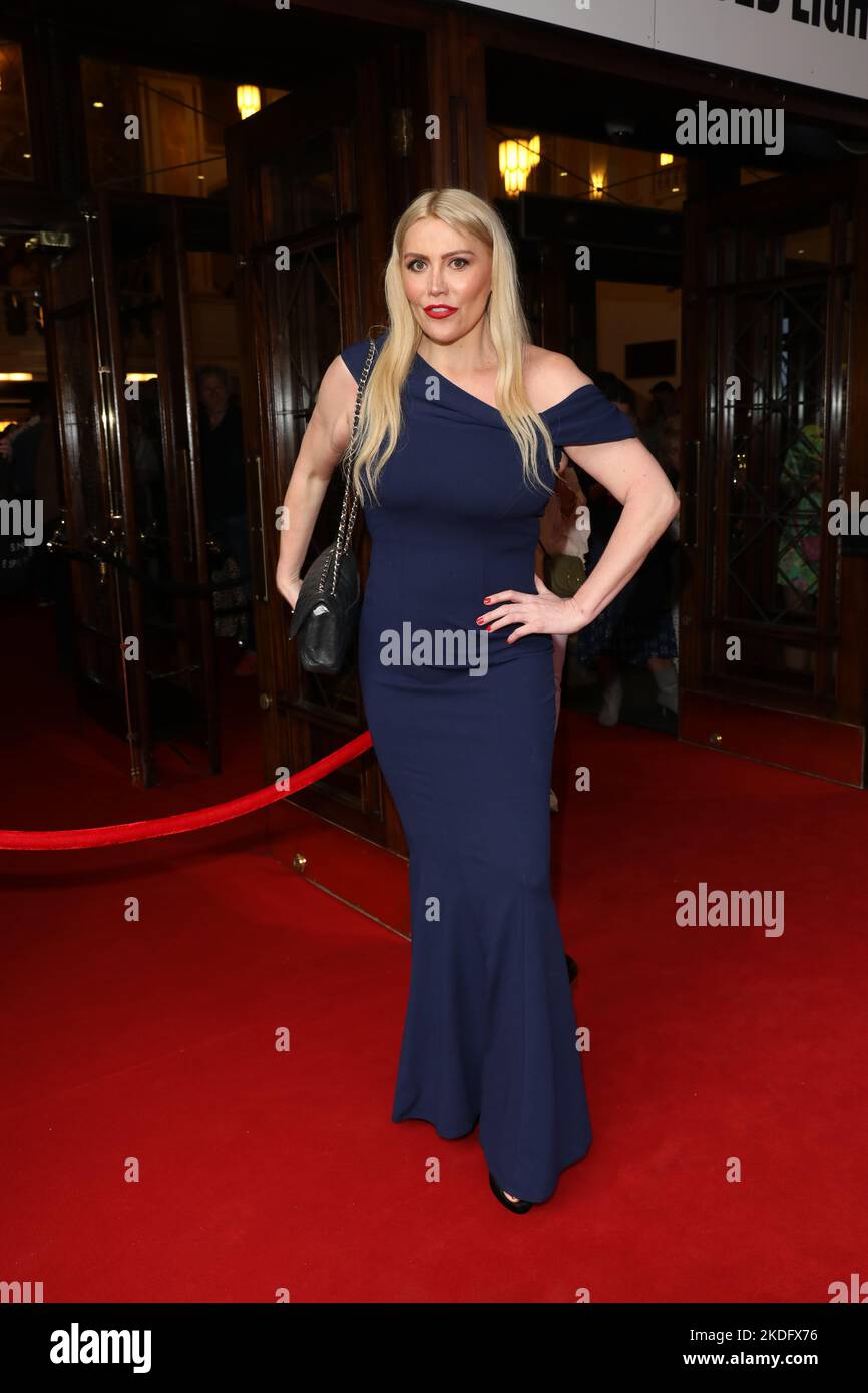 Paula London attends Grease press night at Dominion Theatre in London, UK Stock Photo Alamy