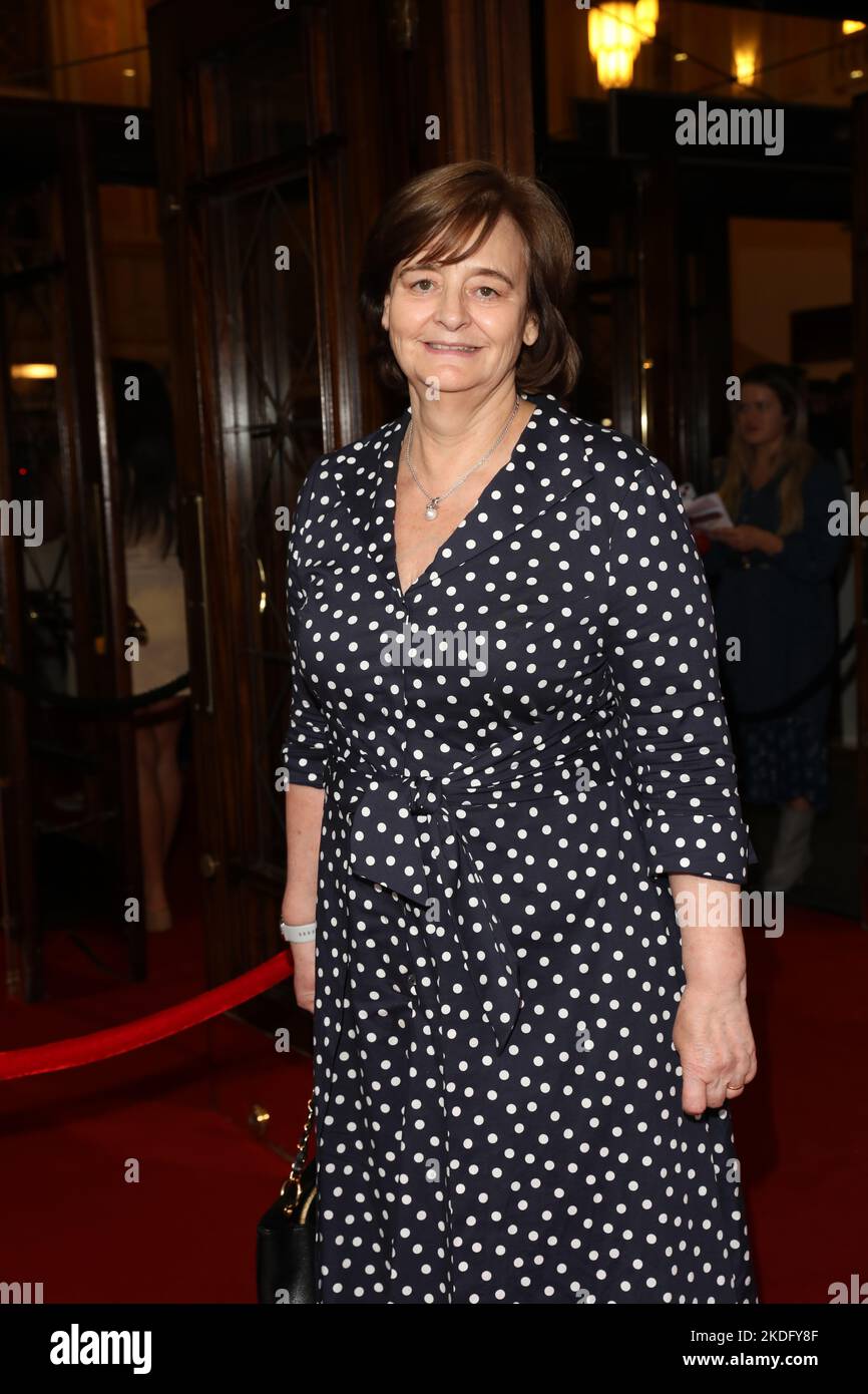 Cherie Blair (wife of former Prime Minister Tony Blair) attends Grease press night at Dominion Theatre in London, UK. Stock Photo