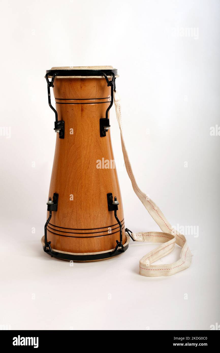 Bata. Cuban traditional double headed drum. Que linda. Stock Photo