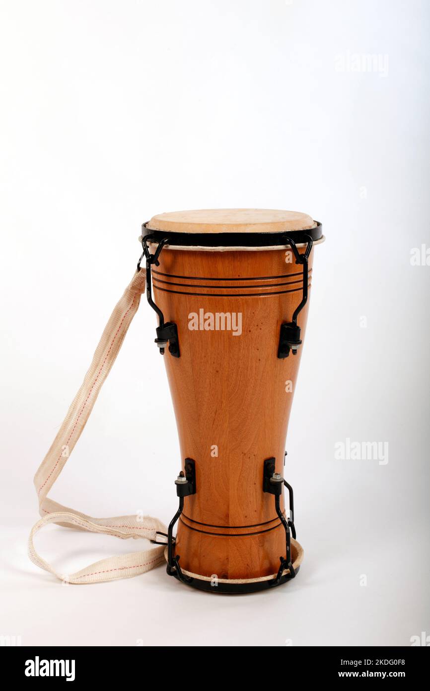 Bata. Cuban traditional double headed drum. Que linda. Stock Photo