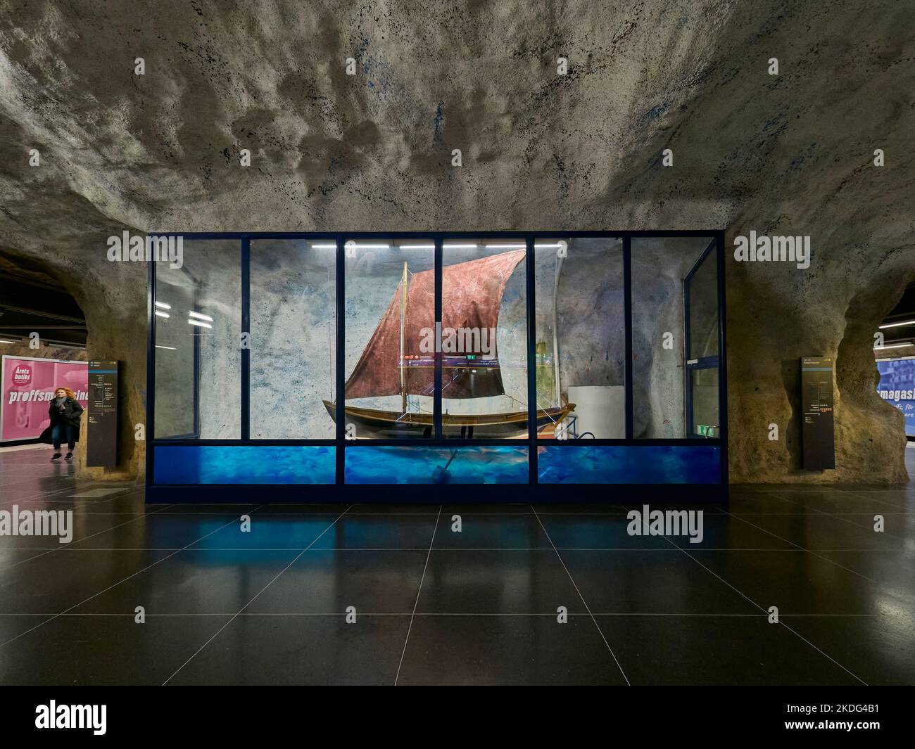 Stockholm Fridhemsplan Tube Metro or Subway stations artwork said to be