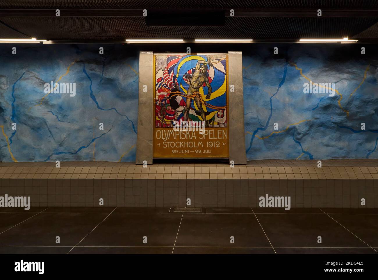 Stockholm subway stations artwork hires stock photography and images