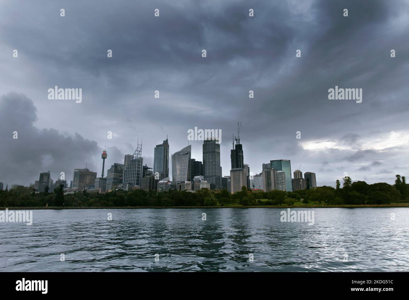 sydney skyline cloudy Stock Photo