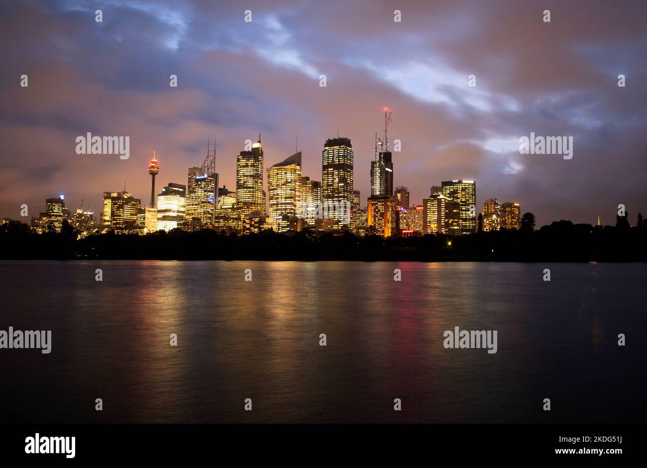 atardecer sydney skyline Stock Photo
