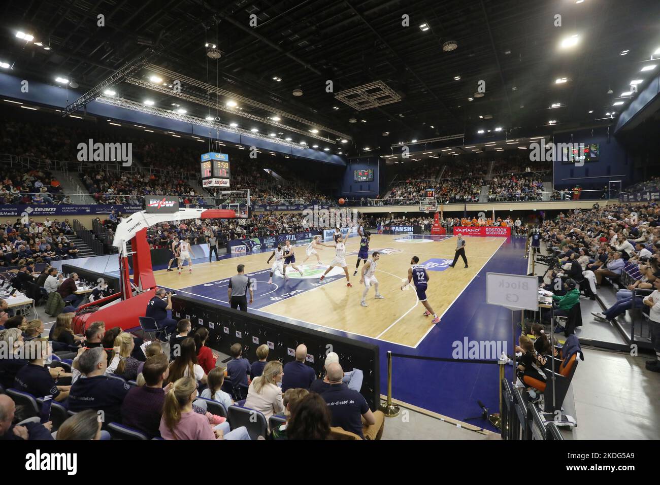 Rostock, Germany. 06th Nov, 2022. Basketball Bundesliga, Rostock