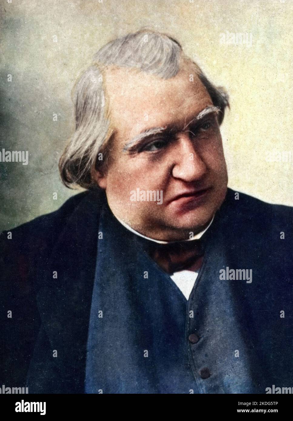 Portrait of Ernest Renan (1823-1892), French philosopher and writer Stock Photo