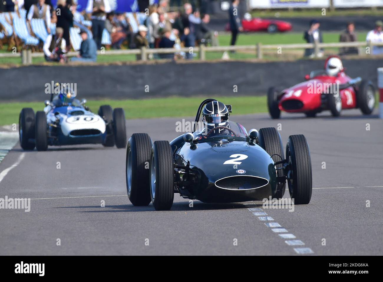 Andrew Willis, BRM P48, Richmond and Gordon Trophies, 25 minutes of racing for 2500cc Grand Prix cars that would have competed between 1954 and 1960, Stock Photo