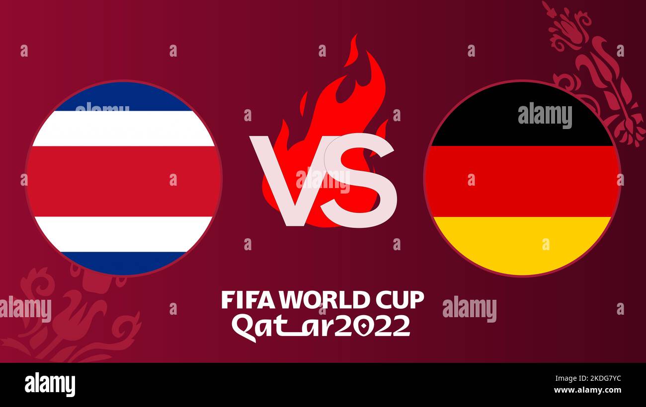 Costa Rica vs Germany soccer Match FIFA World Cup Qatar 2022, Costa