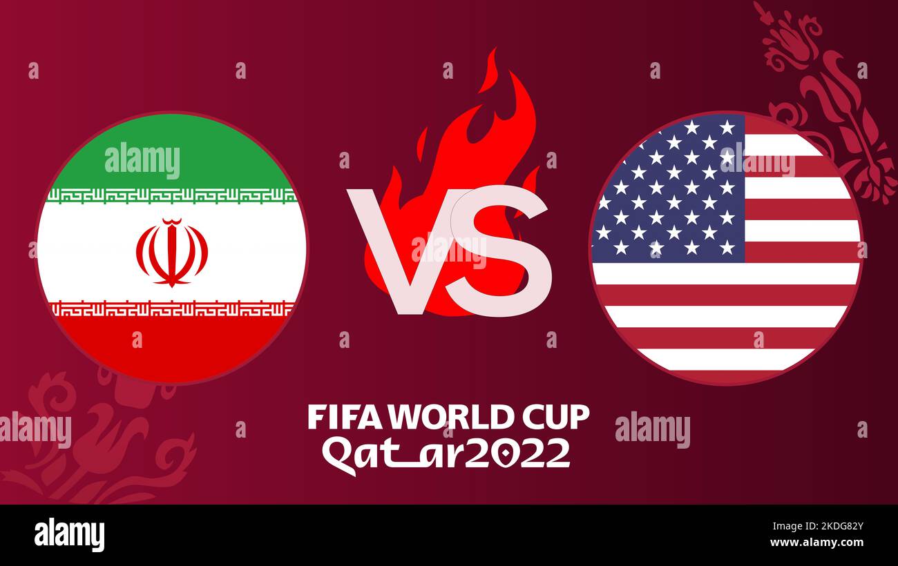 Iran vs USA soccer Match FIFA World Cup Qatar 2022, Iran against USA