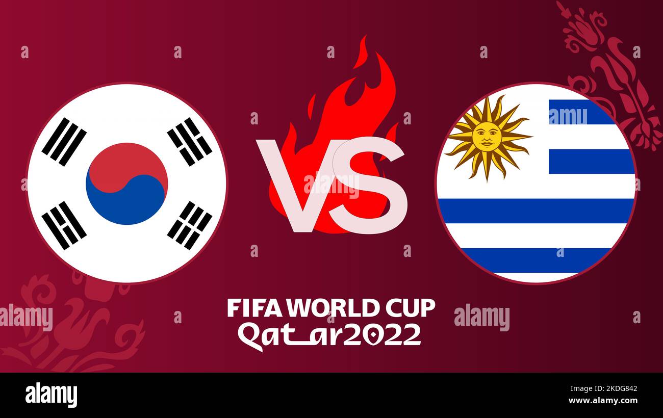 South Korea vs Uruguay soccer Match FIFA World Cup Qatar 2022, South