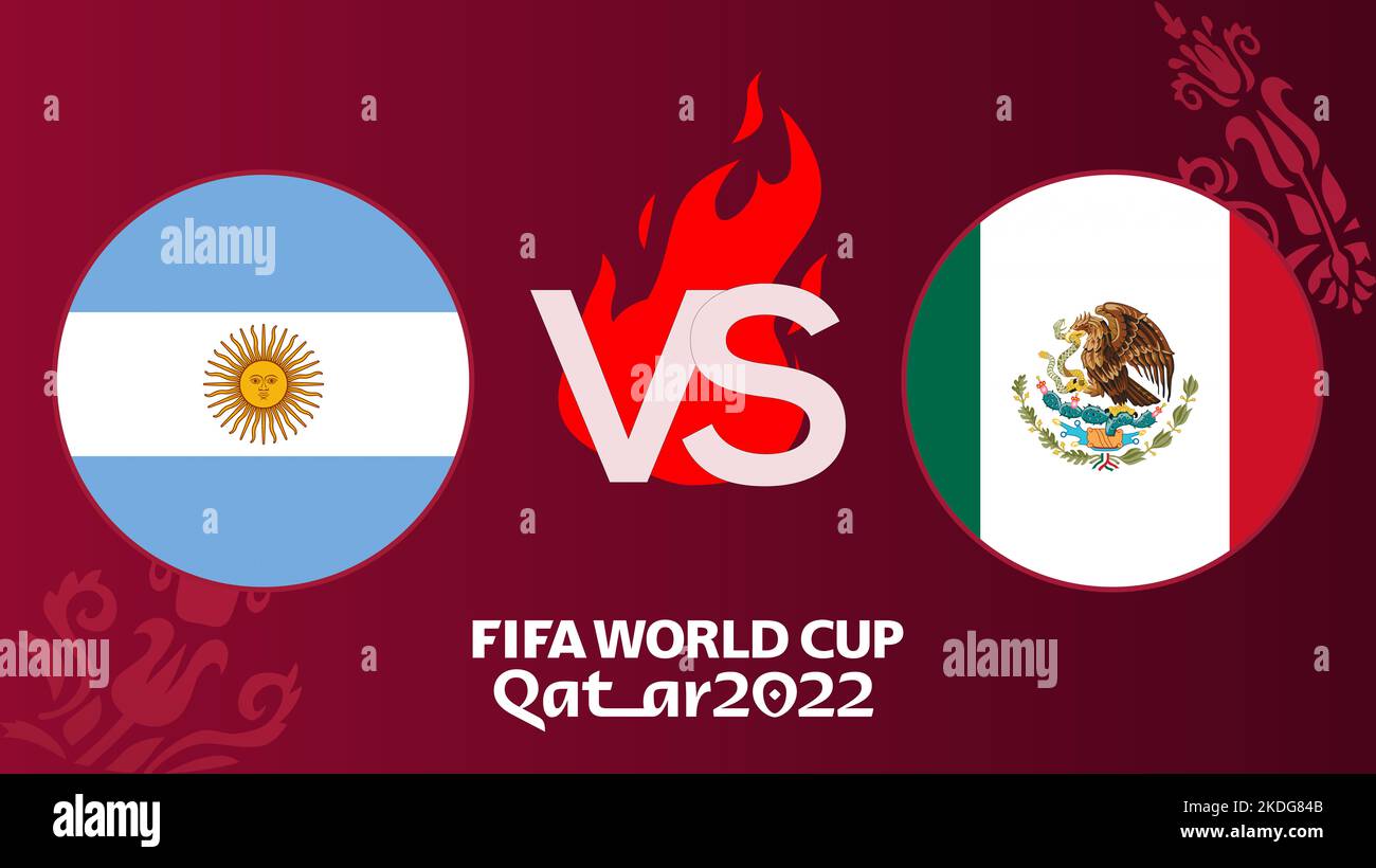 Argentina vs Mexico soccer Match FIFA World Cup Qatar 2022, Argentina