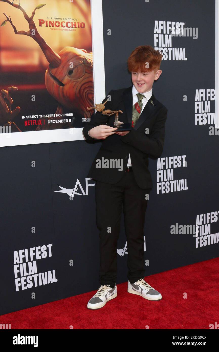 Los Angeles, CA. 5th Nov, 2022. Gregory Mann at arrivals for GUILLERMO DEL TORO'S PINOCCHIO Premiere at AFI FEST 2022, TCL Chinese Theatre, Los Angeles, CA November 5, 2022. Credit: Priscilla Grant/Everett Collection/Alamy Live News Stock Photo