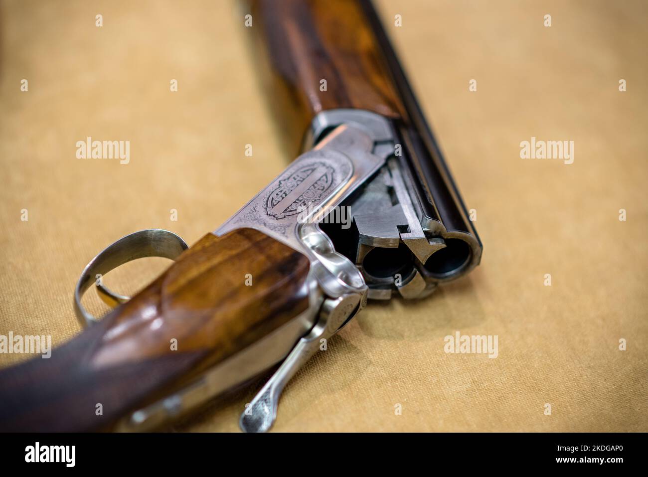 12 Gauge over and under shotgun Stock Photo - Alamy