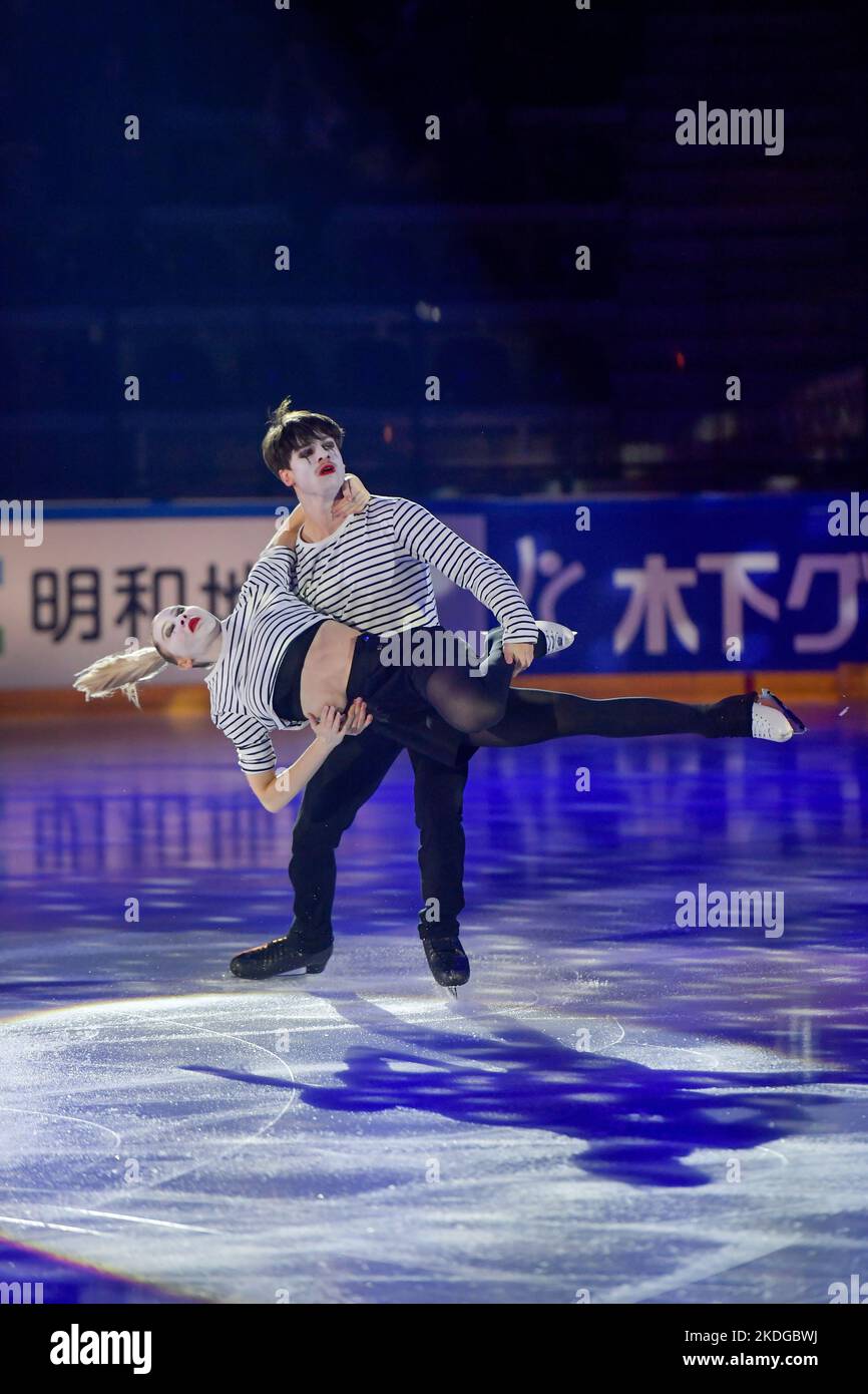 Loicia DEMOUGEOT & Theo LE MERCIER (FRA), during the Exhibition Gala, at the ISU Grand Prix of