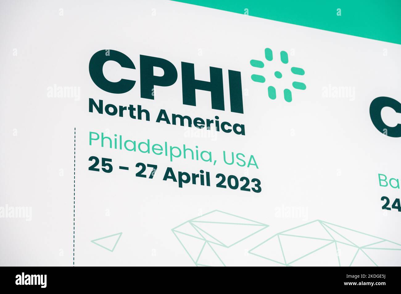 CPHI North America dates on map, CHPI 2022 in Messe Frankfurt, Germany
