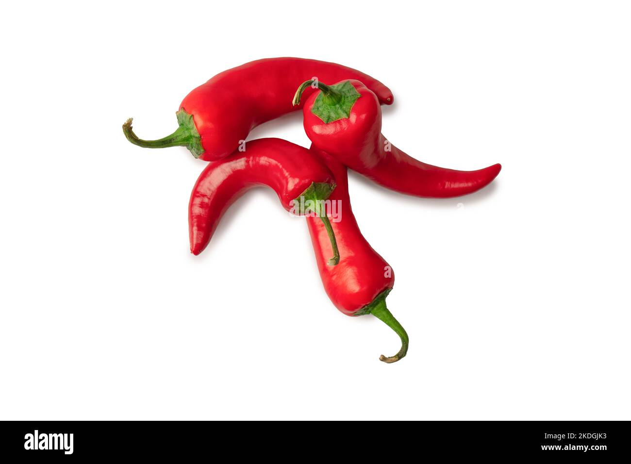 Red hot chili pepper isolated on a white background Stock Photo - Alamy