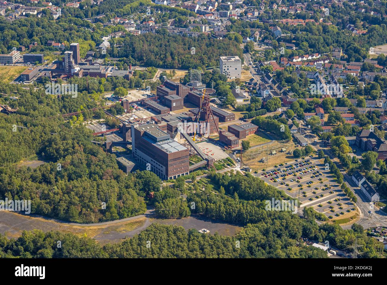 Aerial view, Zollverein Colliery, UNESCO World Heritage Site, Essen