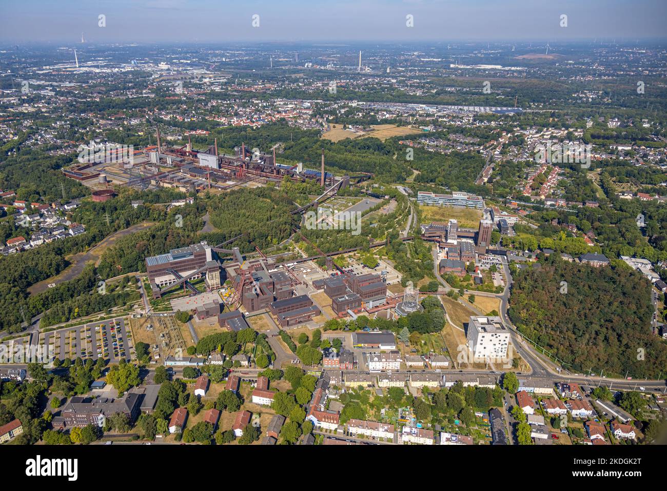 Aerial view, Zollverein Colliery, UNESCO World Heritage Site, Essen