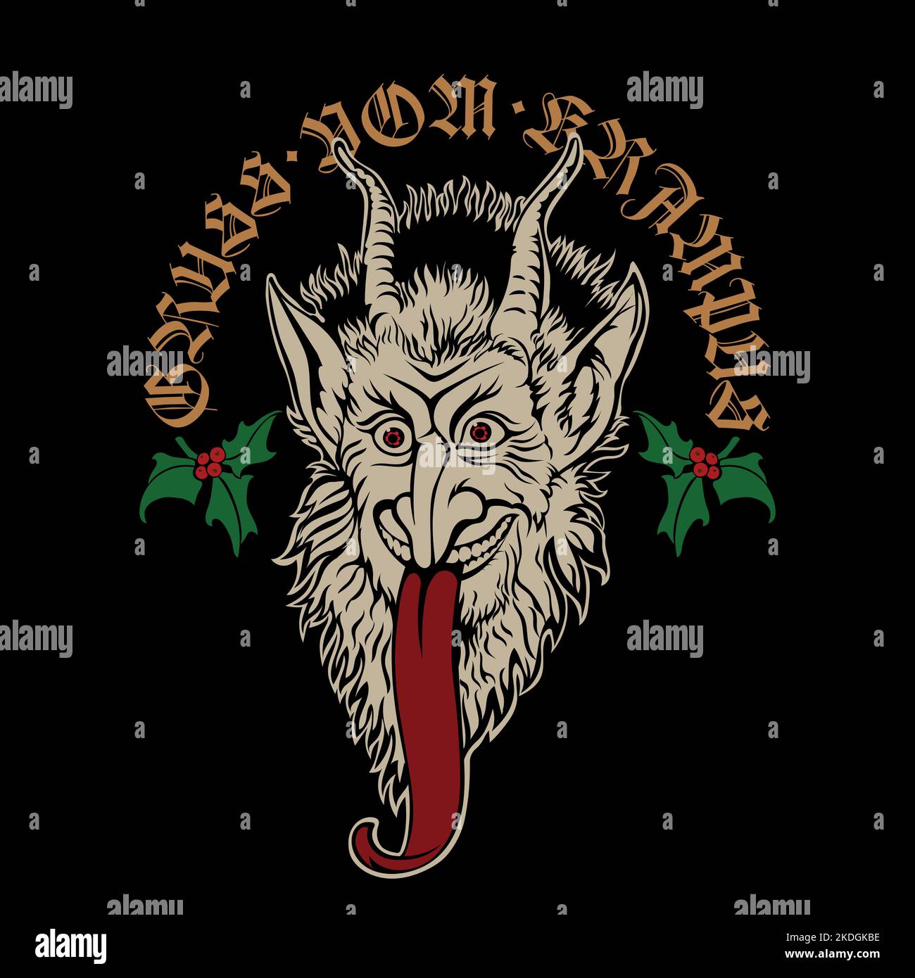 Scary Christmas Stock Vector Images Alamy