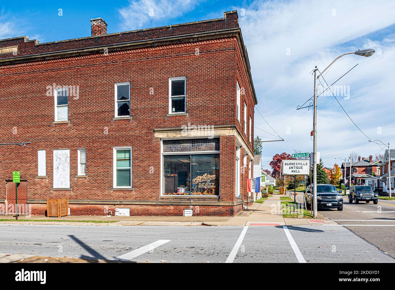 Barnesville, Ohio, USAOct. 25, 2022 A view of Barnesville Antique