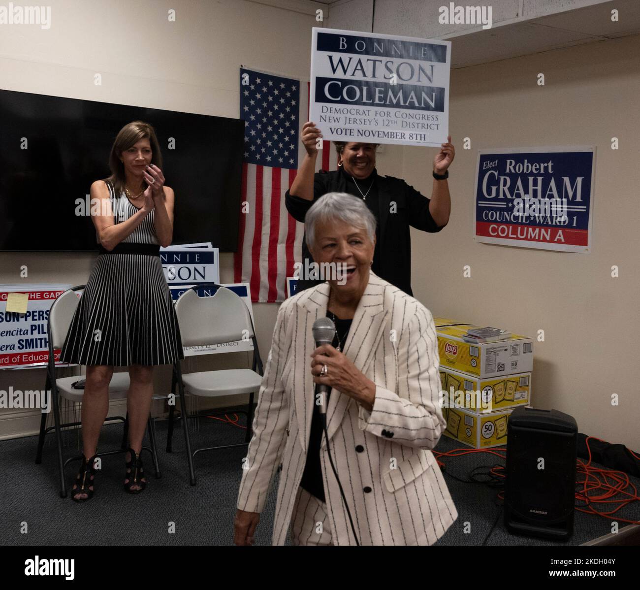 Plainfield, New Jersey, USA. 6th Nov, 2022. U. S. Rep. BONNIE WATSON