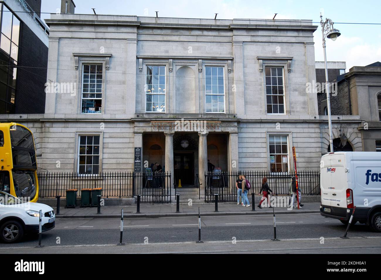 wetherspoons silver penny pub abbey street lower dublin republic of ireland in the former head office of the dublin trustee savings bank Stock Photo
