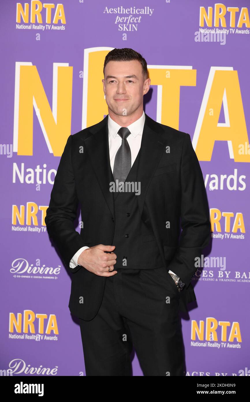 Strictly Come Dancing Kai Widdrington attends National Reality TV Awards. BBC's Strictly won Best Reality Competition Show at at this year's National Stock Photo