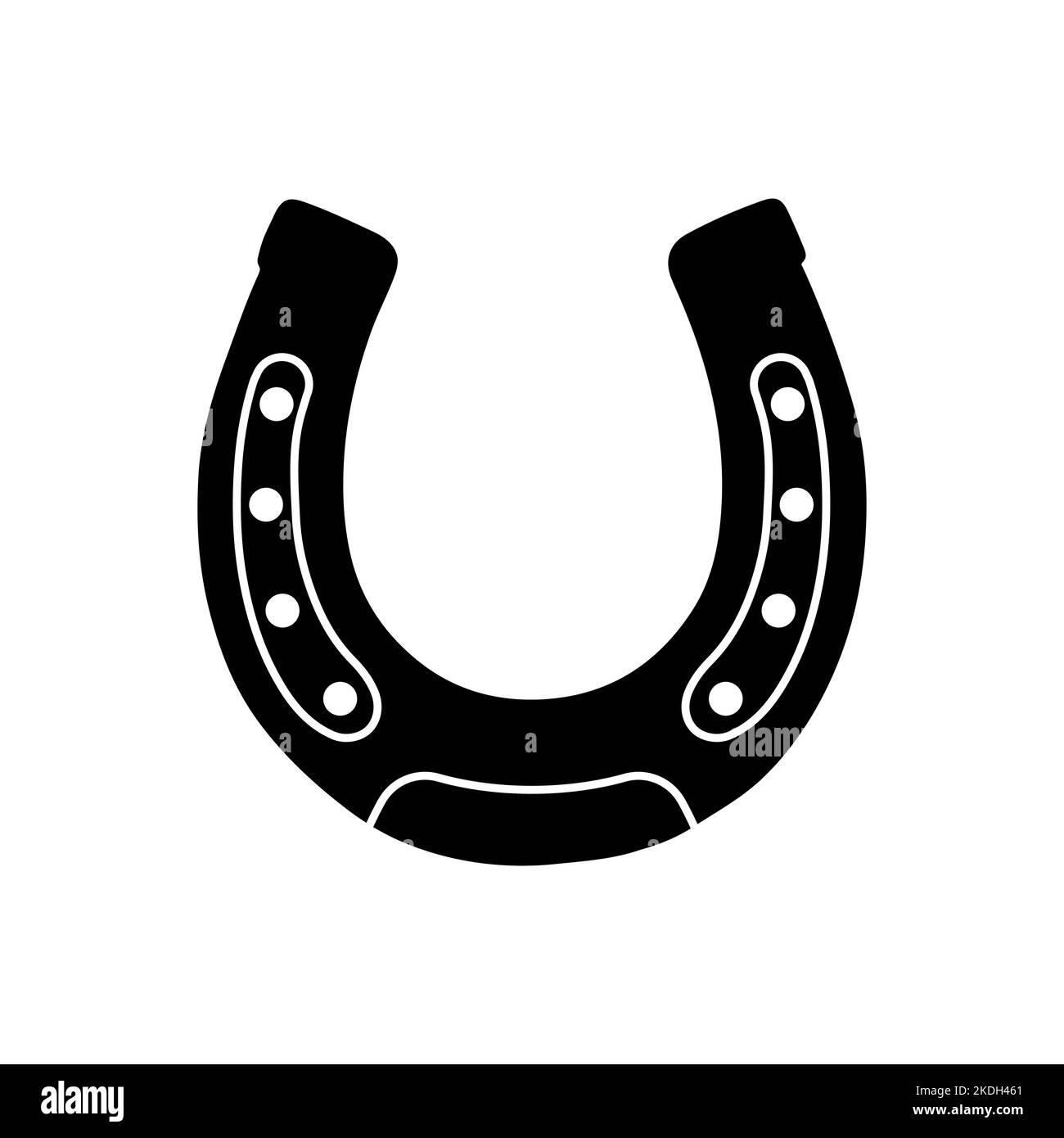 Horseshoe icon. Horseshoe shape. Luck symbol isolated. Vector ...