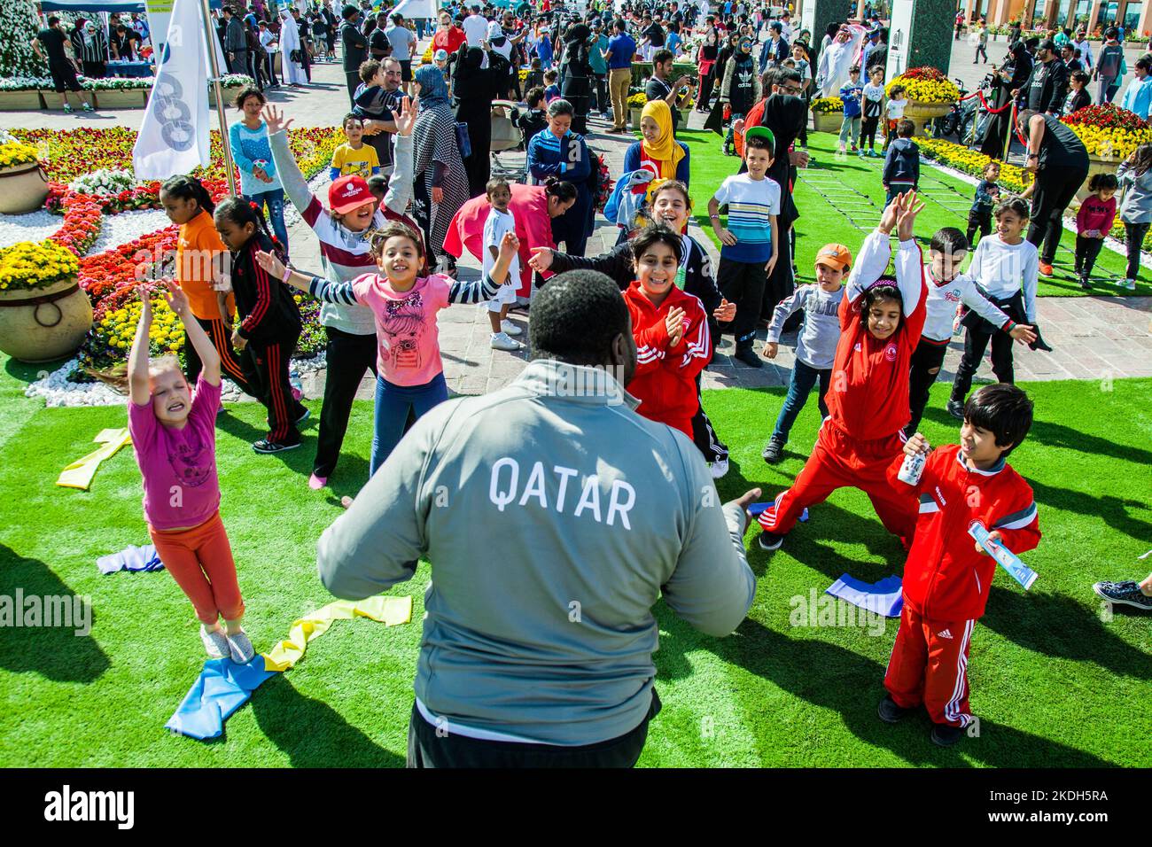 Doha ,QatarFebruary 14, 2016 Cultural diversity festival in Katara