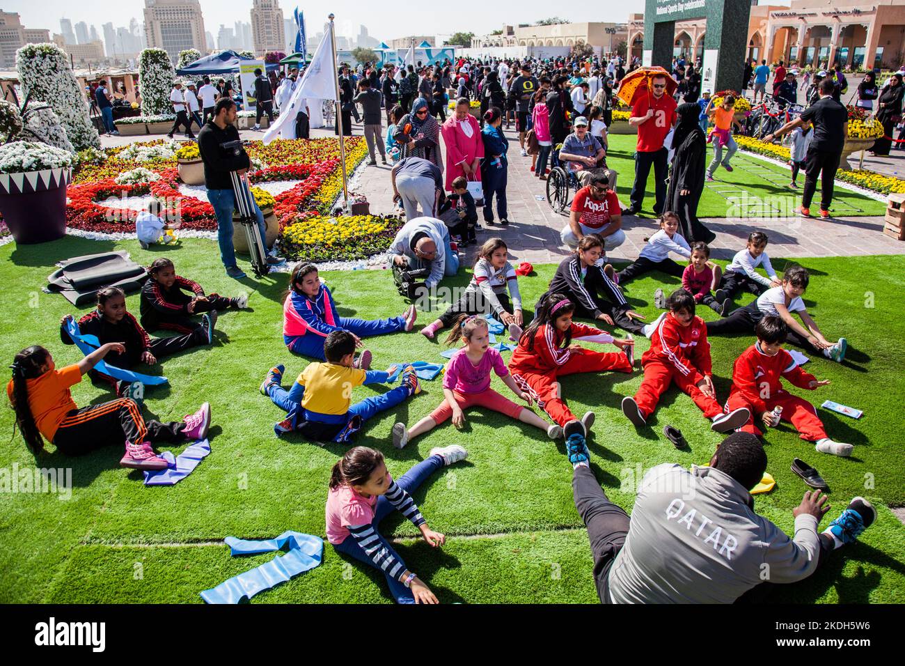 Doha ,Qatar-February 14, 2016 : Cultural diversity festival in Katara