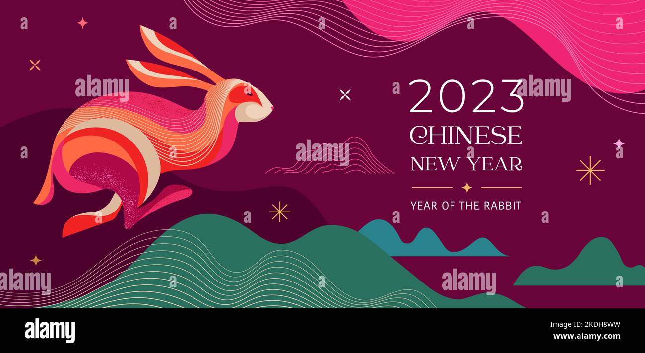 Chinese paper cut rabbit hi-res stock photography and images