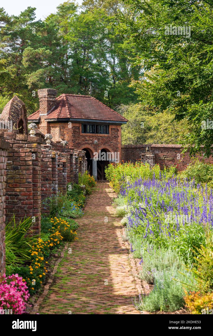 Fort Ticonderoga, NY 30 September 2022 Walled garden and small house