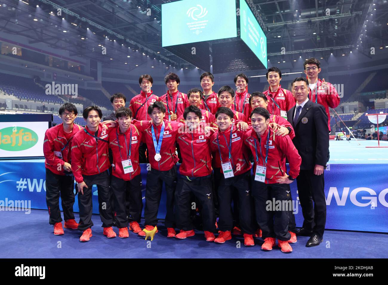 M&S Bank Arena, Liverpool, UK. 6th Nov, 2022. Japan men's team group