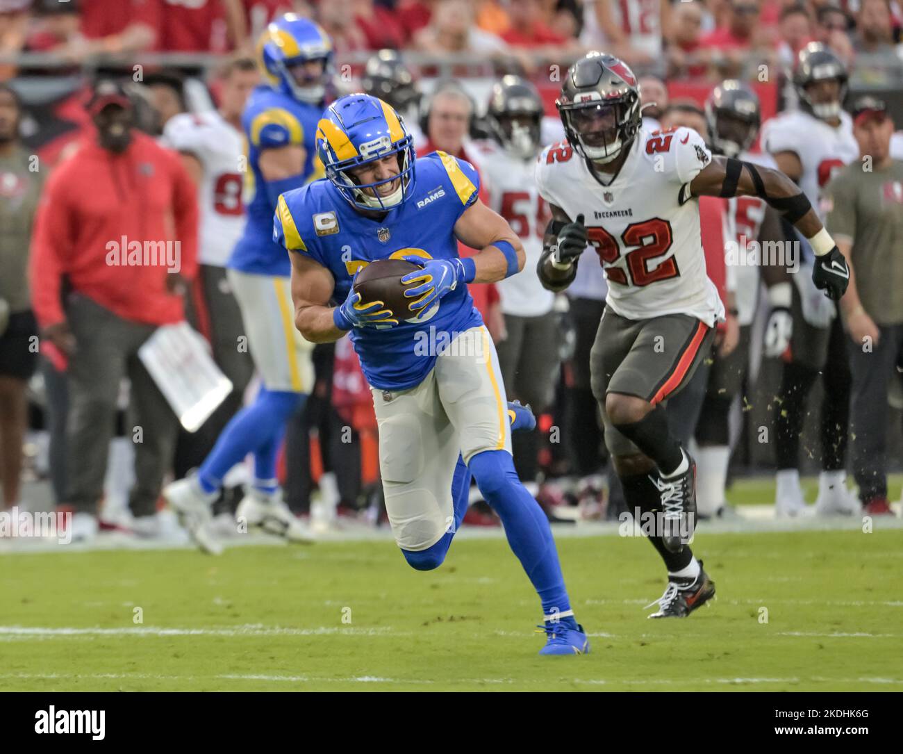 Tampa Bay Buccaneers safety Keanu Neal (22) walks off the field