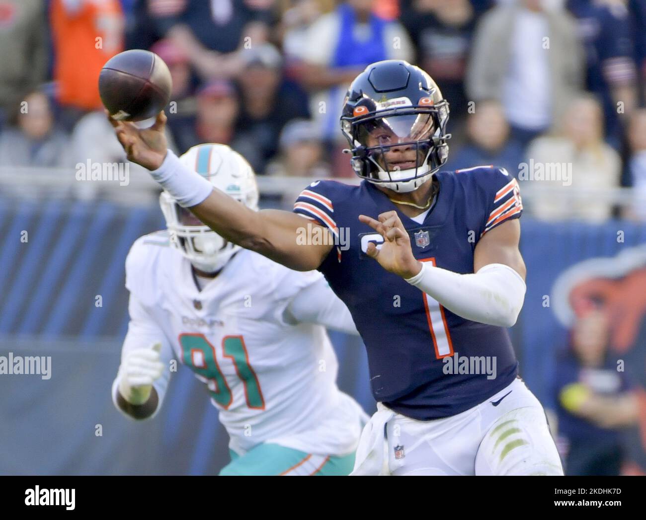 Miami Dolphins linebacker Darius Hodge (41) walks off the field during the  first half of a NFL preseason football game against the Philadelphia Eagles,  Saturday, Aug. 27, 2022, in Miami Gardens, Fla. (