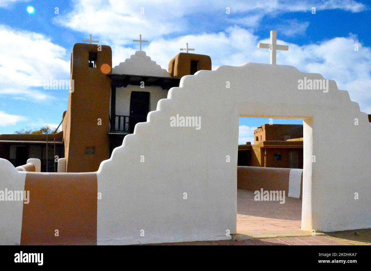 San Geronimo Church at Taos Pueblo, New Mexico Stock Photo Alamy