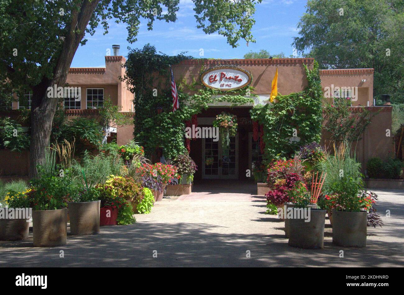Famous El Pinto Restaurant in Albuquerque, New Mexico Stock Photo