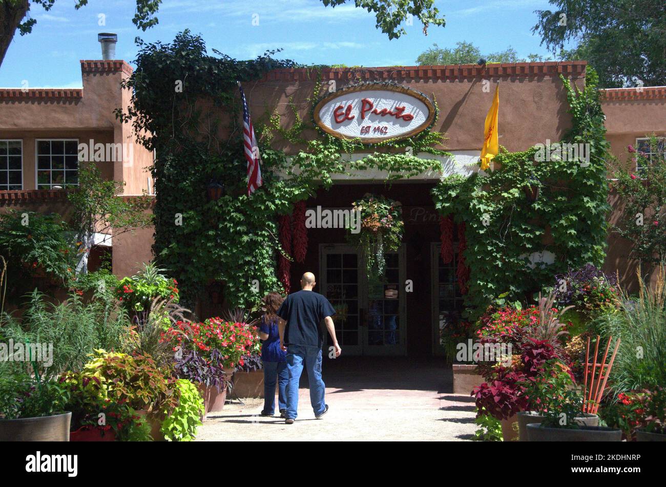 Famous El Pinto Restaurant in Albuquerque, New Mexico Stock Photo