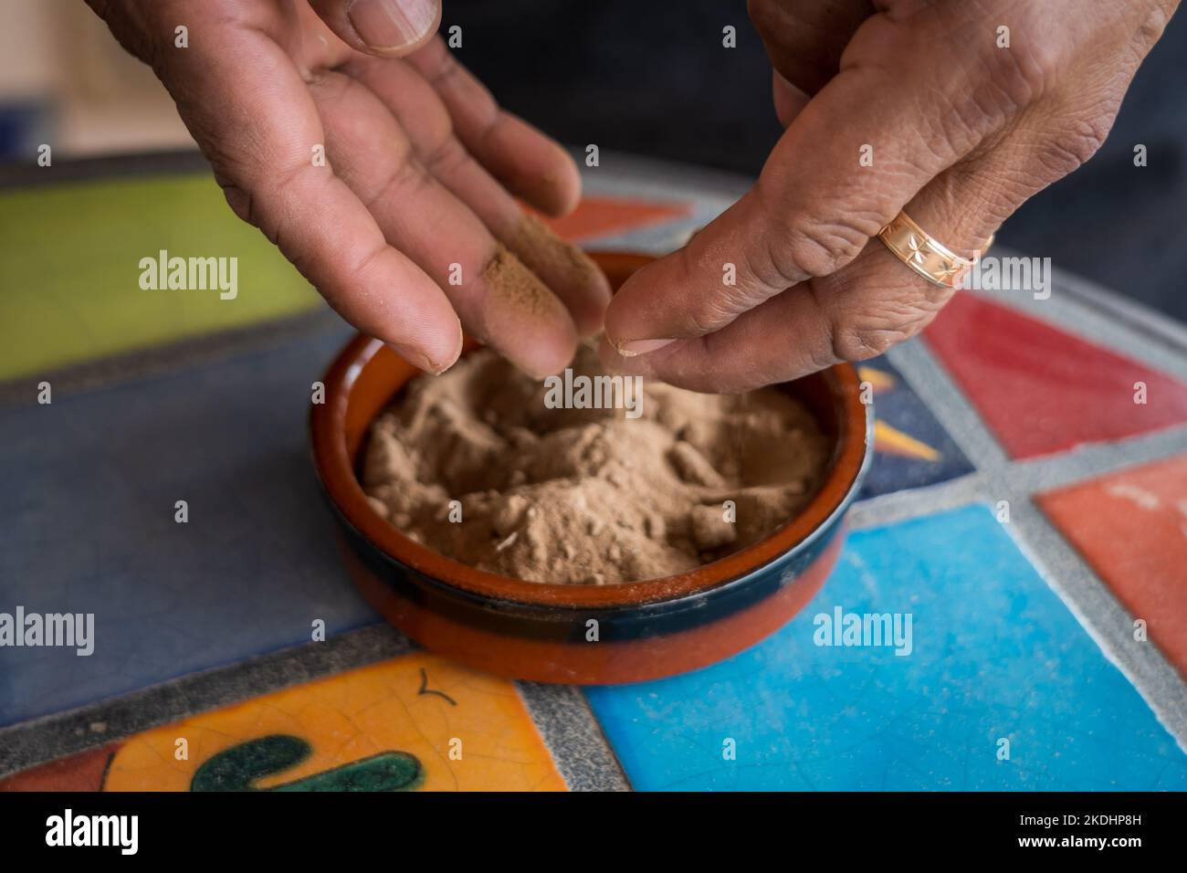 Holy Dirt from El Santuario de Chimayo in New Mexico Stock Photo Alamy
