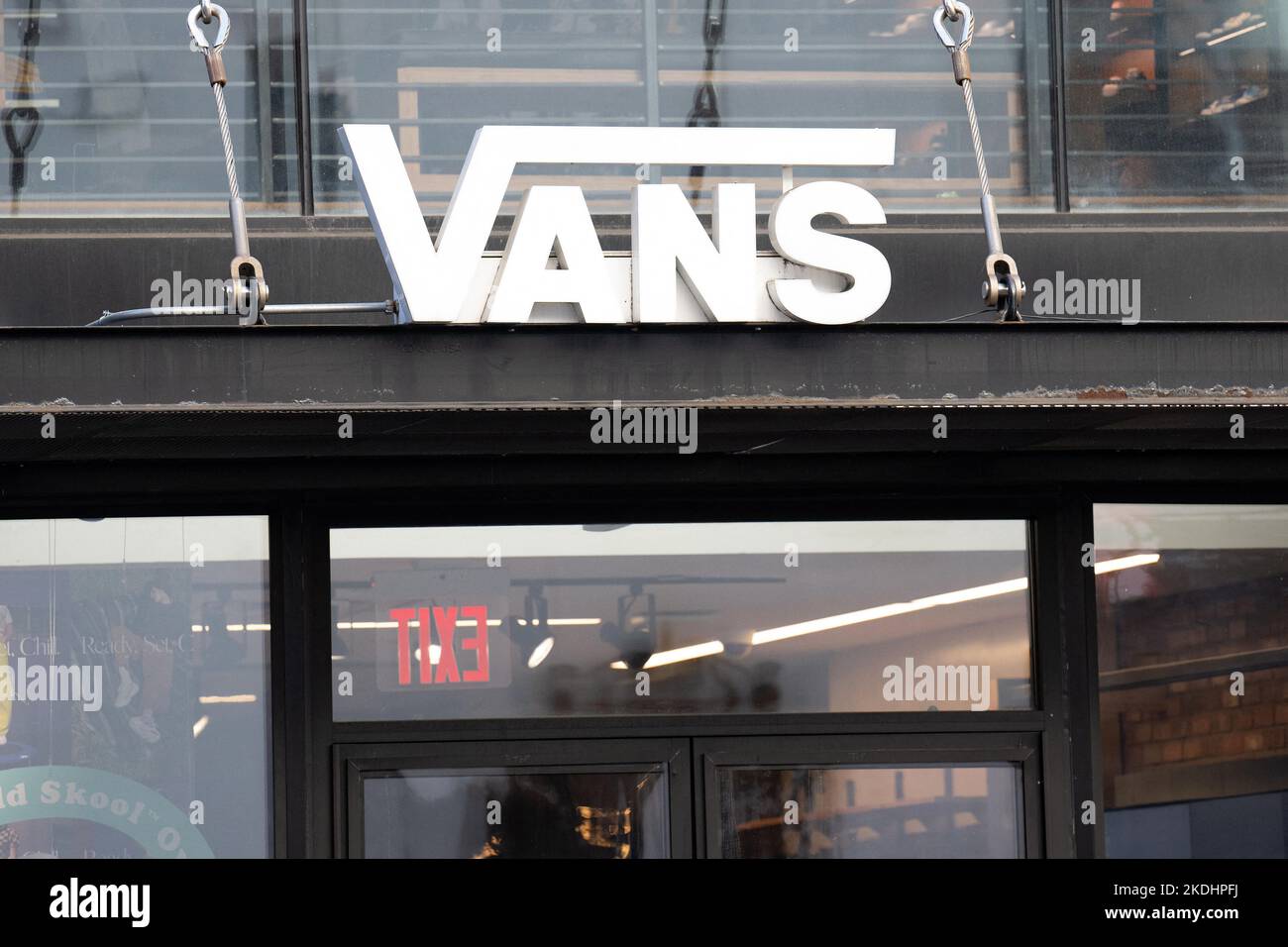 A shop sign of VANS, on November 5, 2022 in New York City, USA. Photo by  David Niviere/ABACAPRESS.COM Stock Photo - Alamy