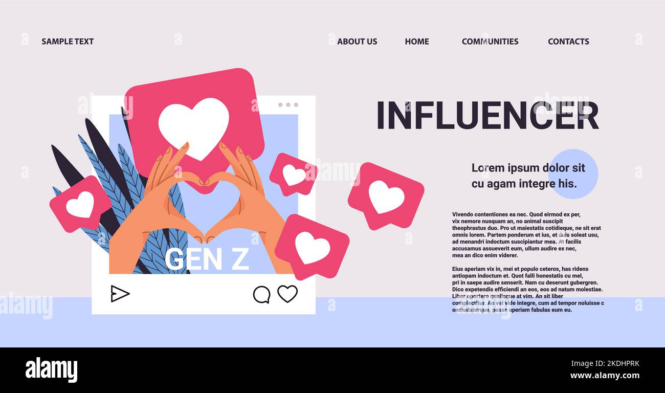 Social Media Influencer Generation Z Lifestyle Concept New Modern Social Media Influencer Generation Z Lifestyle Concept New Modern